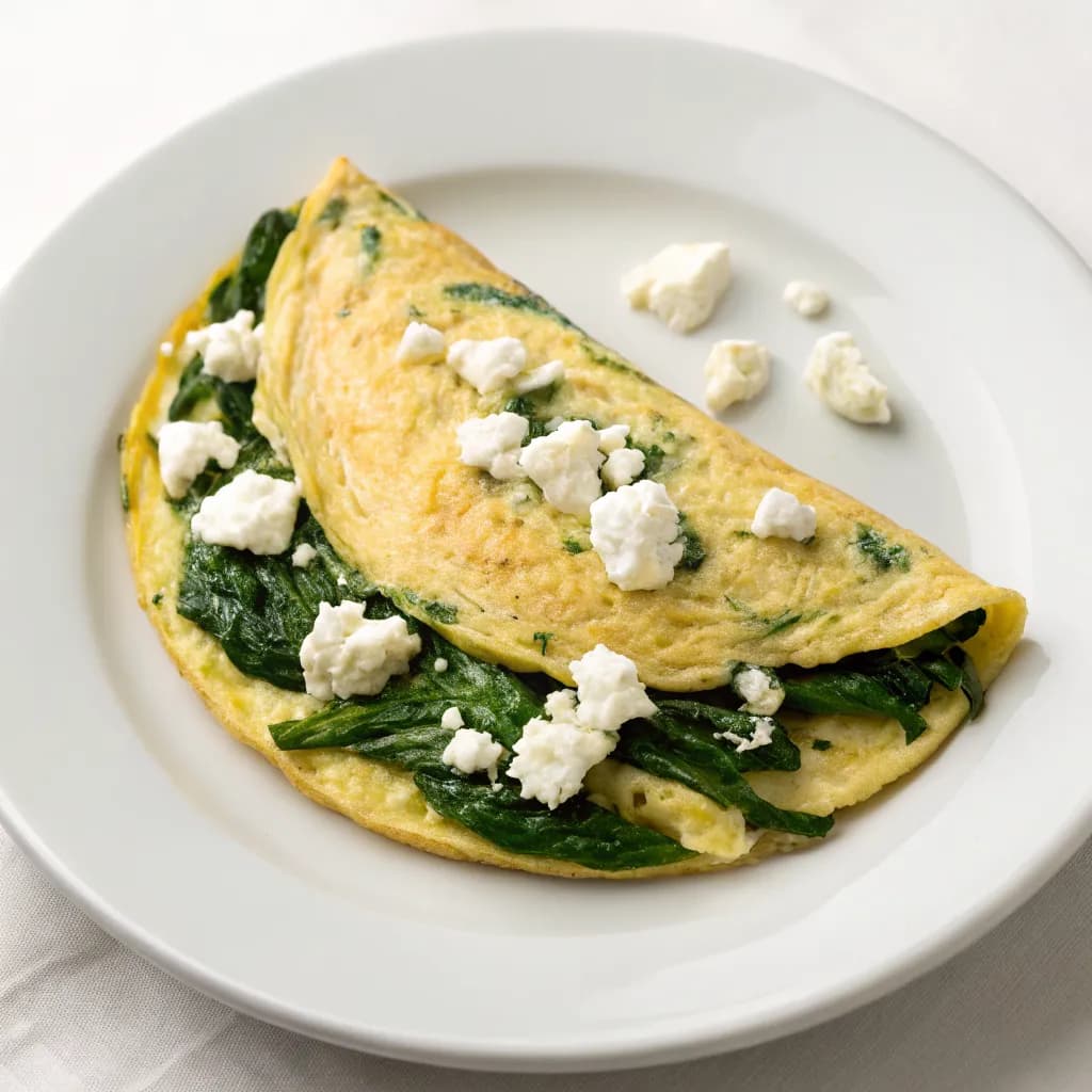 Protein-Packed Spinach and Feta Omelette