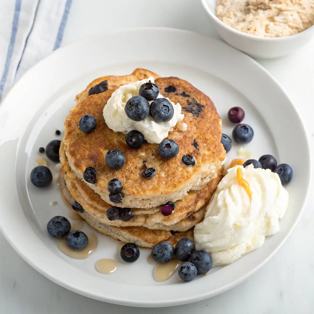 High-Protein Blueberry Bodybuilding Pancakes