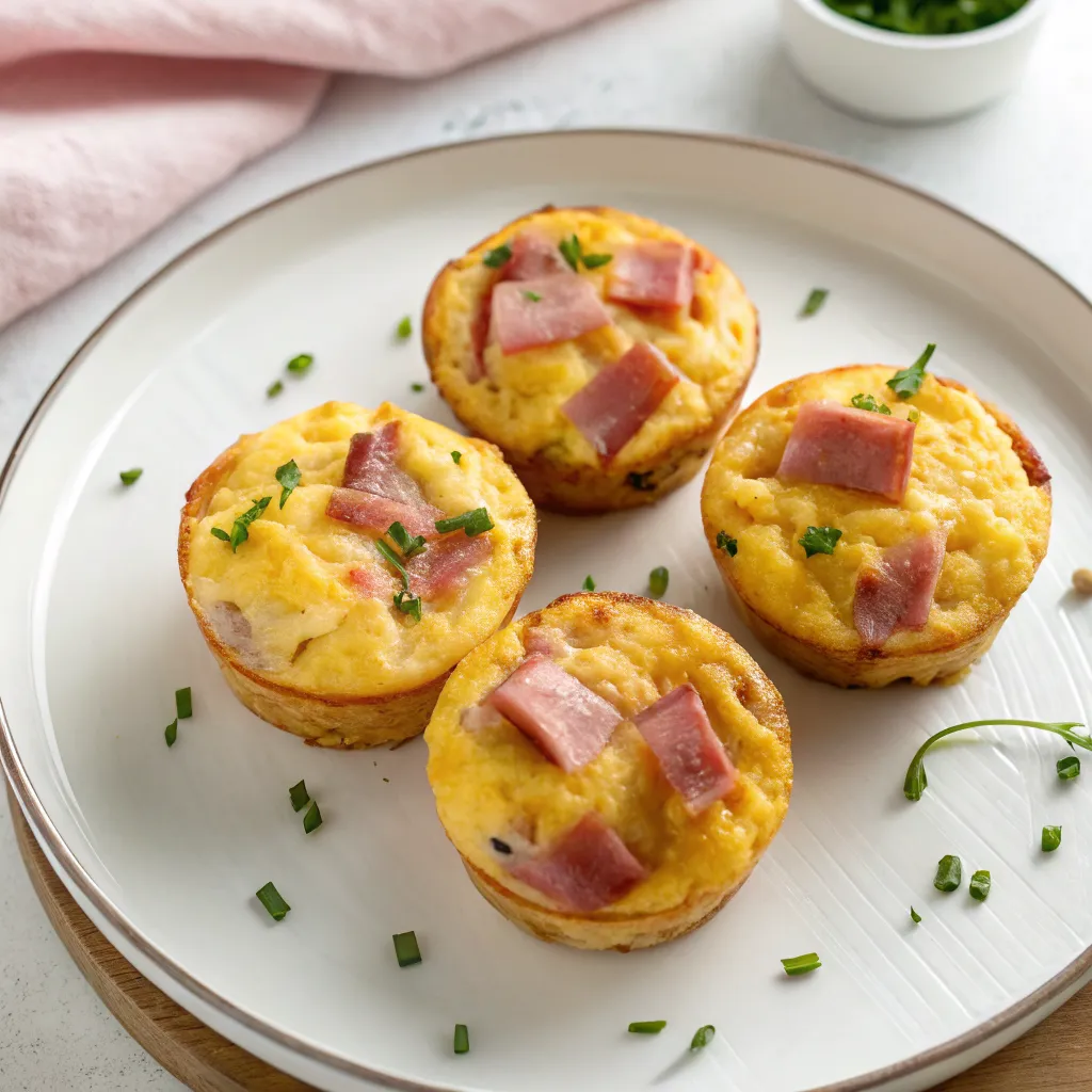 High-Protein Ham & Swiss Cheese Egg Muffins (6-count batch)