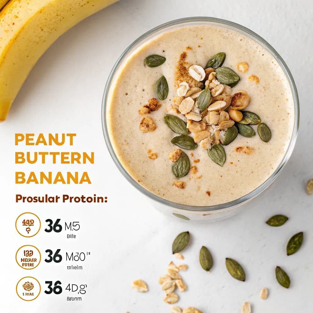 High-Protein Peanut Butter Banana Shake