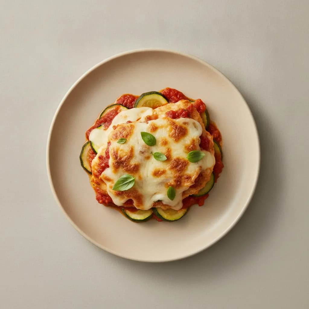 High-Protein Chicken Parmesan Bake with Zucchini
