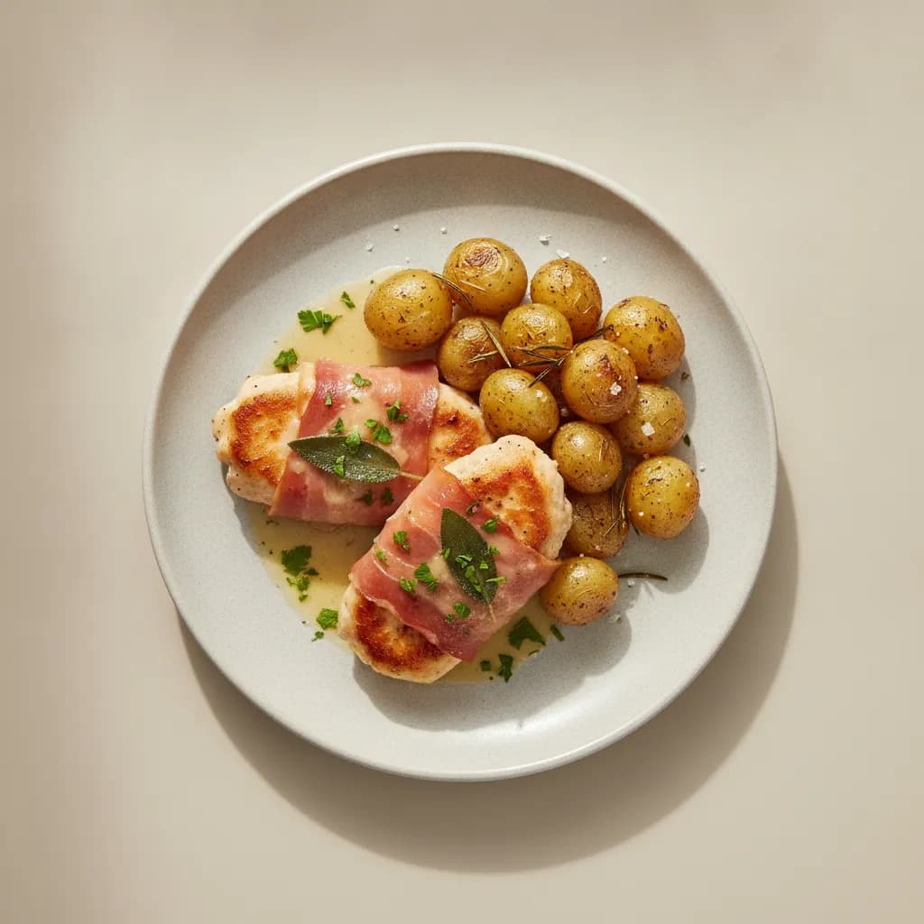 Chicken Saltimbocca with Roasted Potatoes