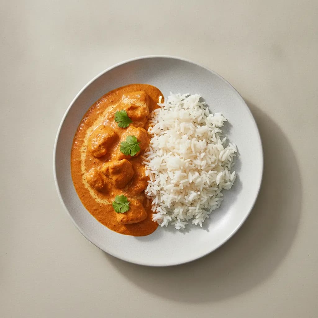 Butter Chicken with White Rice